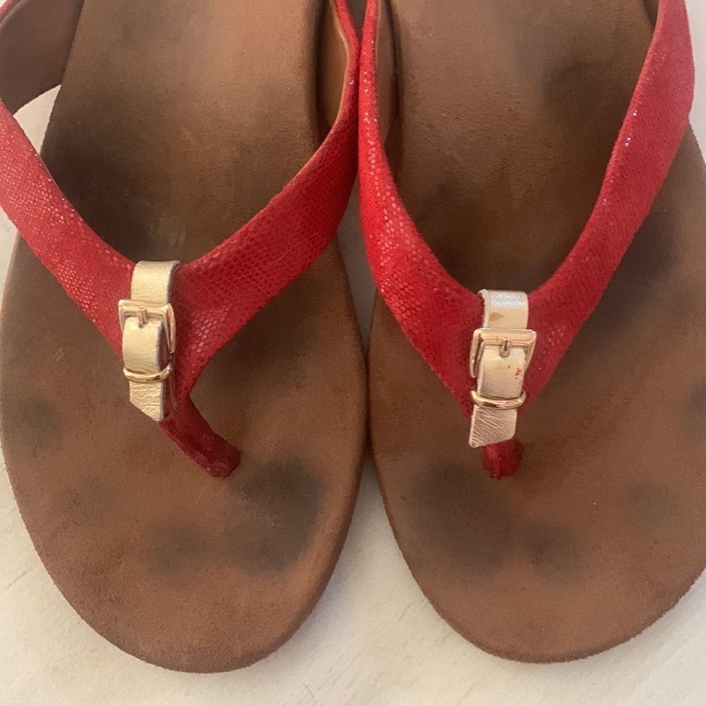 Vionic Red Sandals  - Picture 3 of 7
